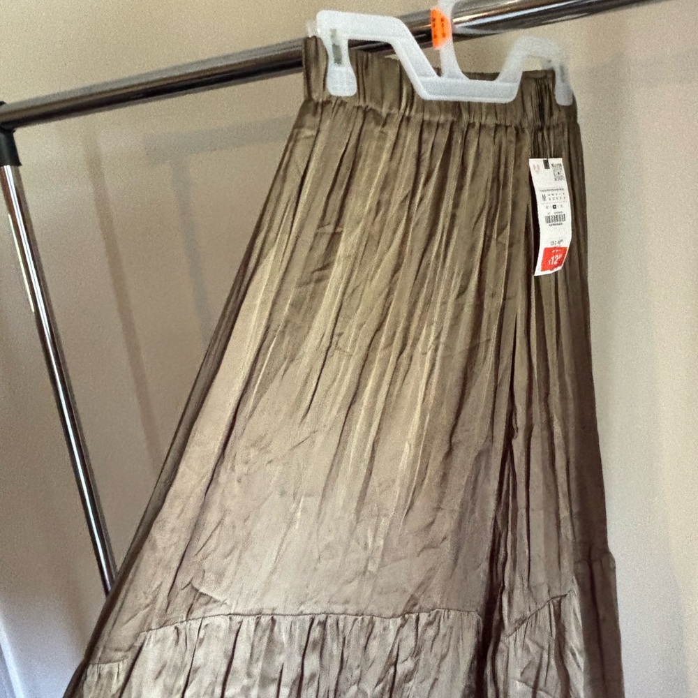 Zara Women's Green A-Line Skirt